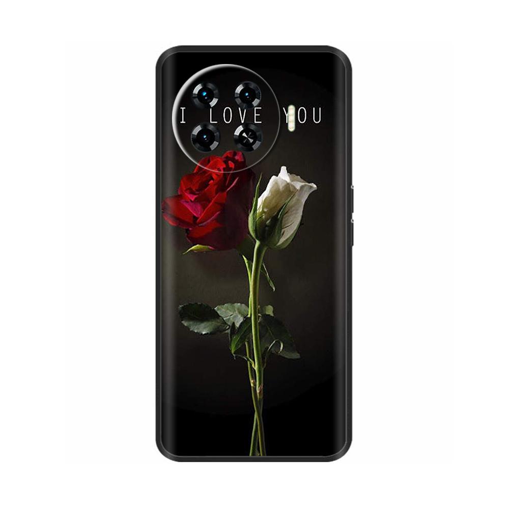 For Tecno Spark 20 Pro Plus Case Cover Shockproof Liquid Silicone Funda for Tecno Spark20 Pro Plus Phone Back Cover Skull Coque