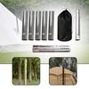 Camping Stove Chimney Pipe Lightweight Stainless Steel Exhaust Tube Mesh Guard for Outdoor Tent Heater