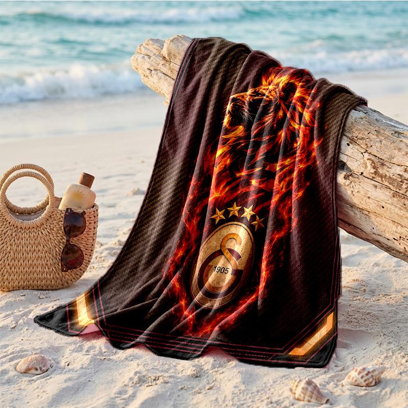 Galatasaray FC Druck Mikrofaser Strandtuch Schnelltrocknend Saugfähig Großes Handtuch für Strand Schwimmen Reisen