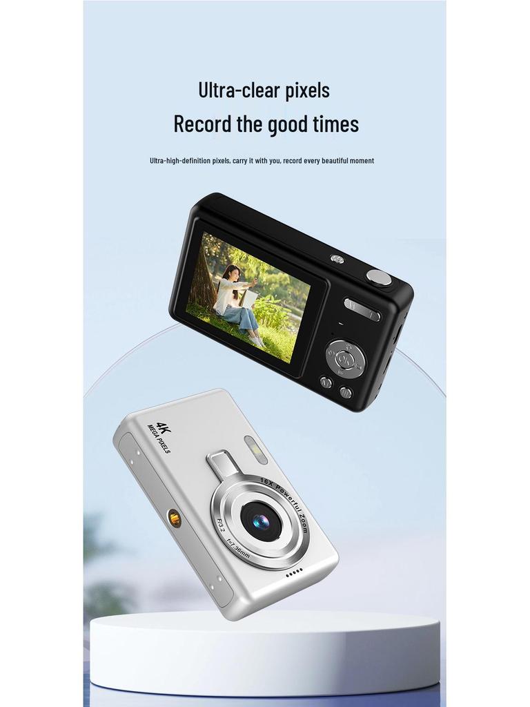 Appareil Photo Numérique Portable HD Rétro Style CCD pour Étudiants Q12 - Cadeau Parfait pour la Photographie en Extérieur