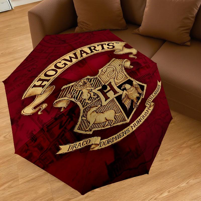 1PC Hogwarts Harry Potter Umbrella-8-Rib Reinforced, Automatic Open, Lightweight & Durable-D2616