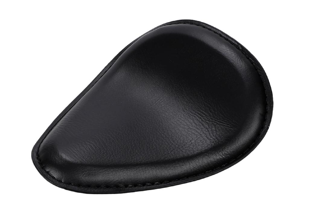 Nové univerzální kožené motocyklové sedlo Harley Custom Solo s pružinovým držákem Tvrdé dno Plochý blatník Solo sedlo Držák pro jedno sedlo Pružinová sada Černá