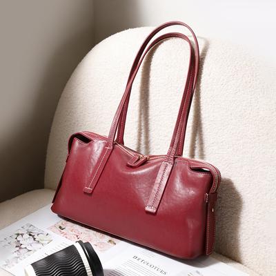 Handbag, Autumn and Winter Commuting Bag, Women's Genuine Leather Bag, High-end Women's Bag, Large Capacity Tote Bag, Shoulder Bag