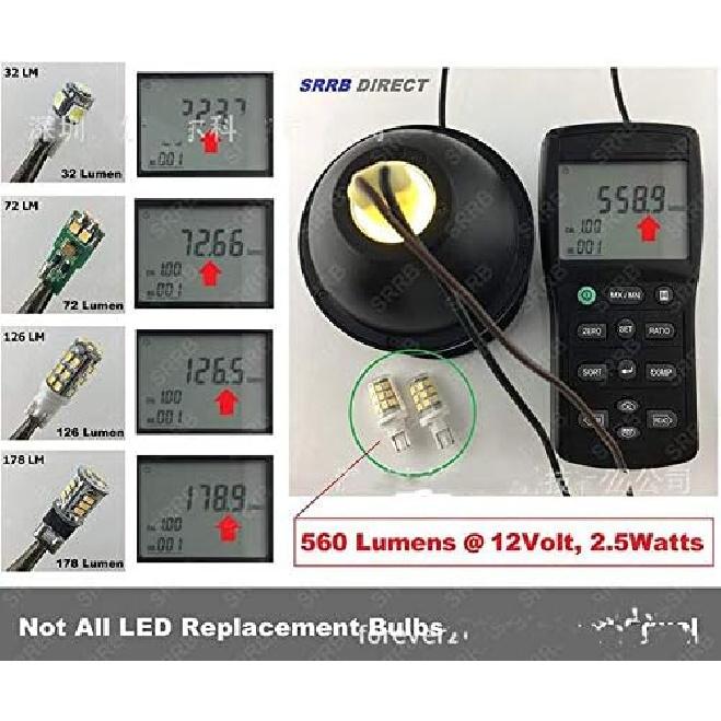 (8-Pack) 2.5W LED Replacement Landscape Pathway Light Bulb 12V AC/DC Wedge Base T5 T10 for Malibu Paradise Moonrays and More,Warm White 3000K,Whie