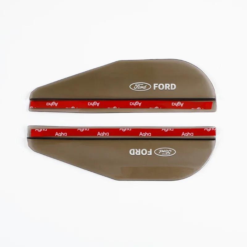 

Car Sticker 2026 For Ford Car Rearview Mirror Rain Eyebrow Rain Shield Shade Protector Cover for Ford Fiesta EcoSport ESCORT foc