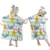 Foldable Children Beach Towel Hooded Wrap Cloth Comfortable Kids Cape Beach Bath Robe Comfortable Cloak Bath Towel