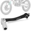 JFG Motorcycle Foot Shift Pedal, Aluminum, Non-Slip, Foldable, Silver, for Off-Road and Pit Bikes