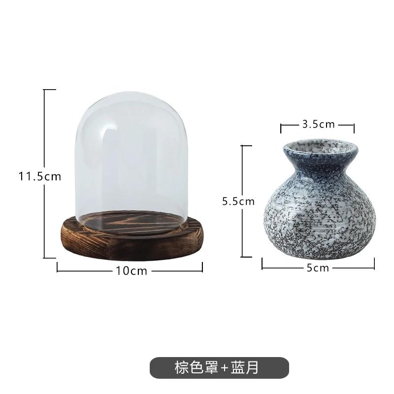 Chinese Ceramic Toothpick Jar Retro Toothpick Tube with Cover Creative Floss Cotton Swab Box Storage Box Set Home Decoration