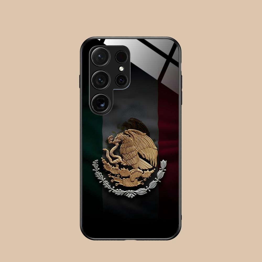 Mexico Flag Mobile Cell Phone Case for Samsung Galaxy S26 S25 S24 S23 S22 S21 S20 Note20 Plus FE Ultra Glass Colorful Cover
