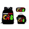 Classic Popular Funny Alphabet Lore 3D Printed 3pcs/Set pupil School Bags Laptop Daypack Backpack Lunch bag Pencil Case