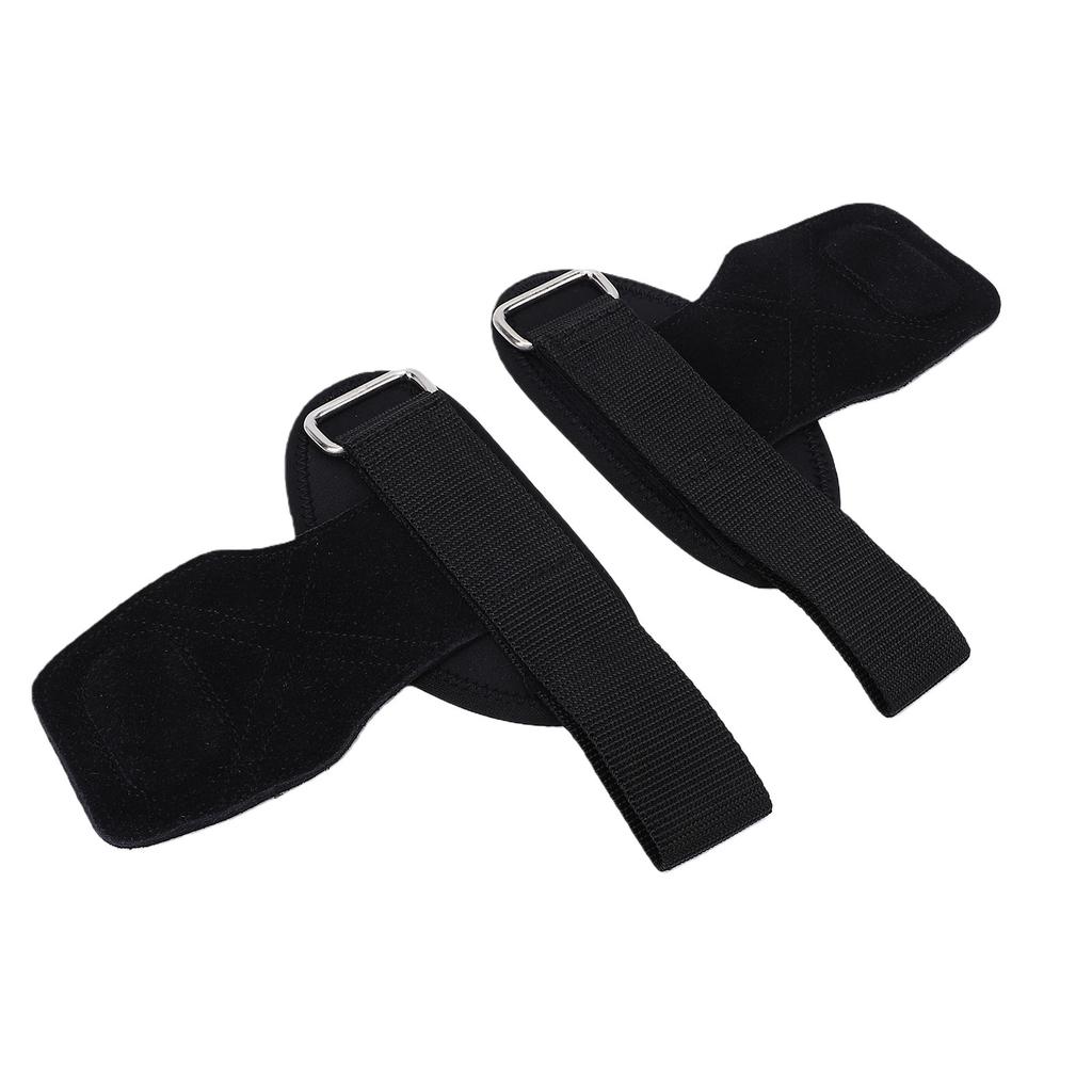 Lifting Wrist Straps Women Men Cowhide Weight Lifting Grips Anti Slip Gym Workout Straps for Deadlift Powerlifting Black