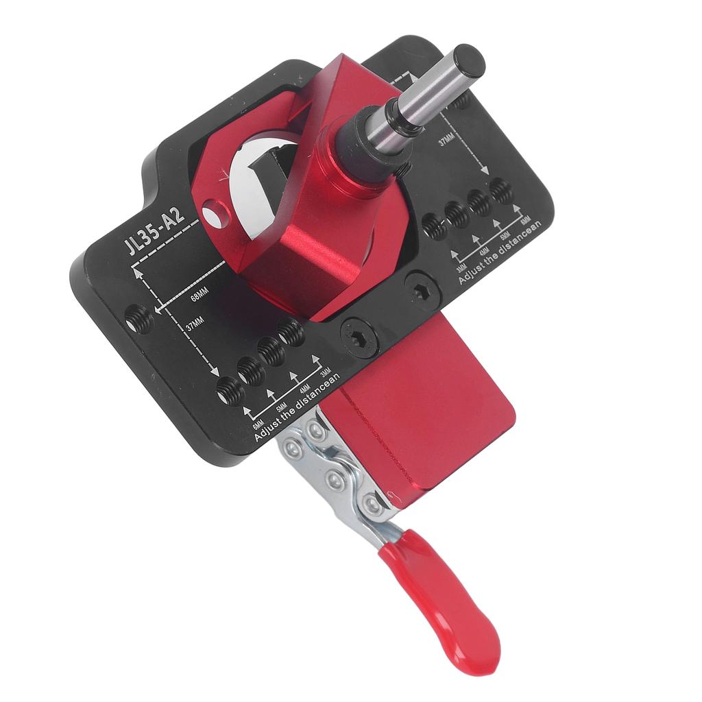 35mm Scharnierbohrlehre Lochstanzer Aluminiumlegierung Scharnierbohrlehre Bohrhilfe Locator für Türschrank