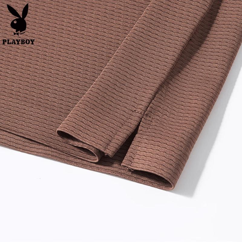 PLAYBOY Men's Cooling Half-Zip Polo T-Shirt