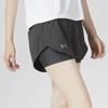 Under Armour Pure Color Elastic Waist Casual Breathable Shorts Women Bottoms Grey 1326987-010
