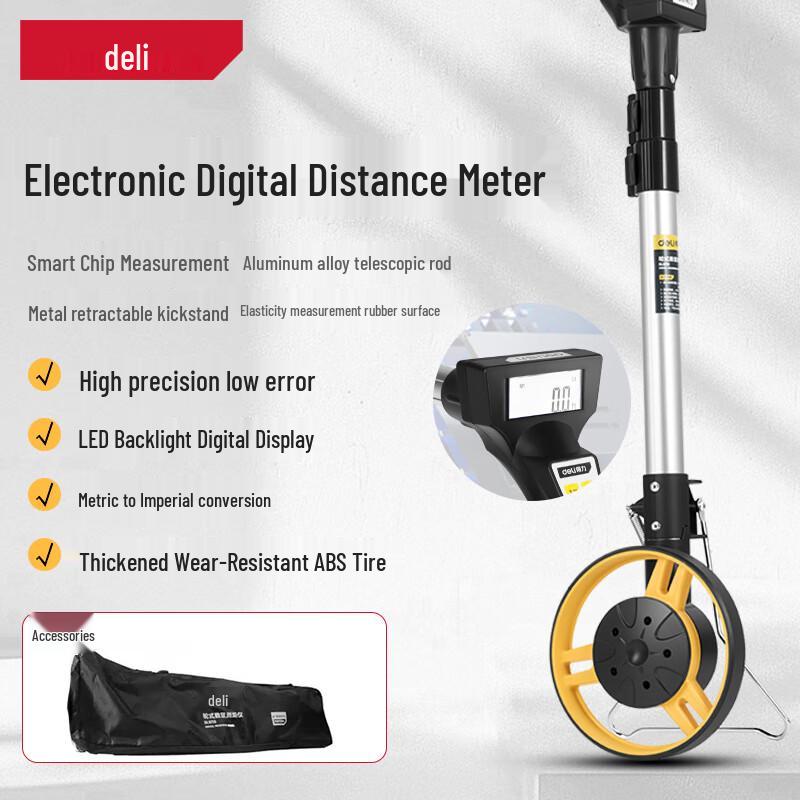 Deli Digital Wheel Distance Measurer (CN version)