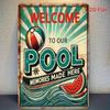 Modern Metal Wall Art Poster, Tin Sign Plaque