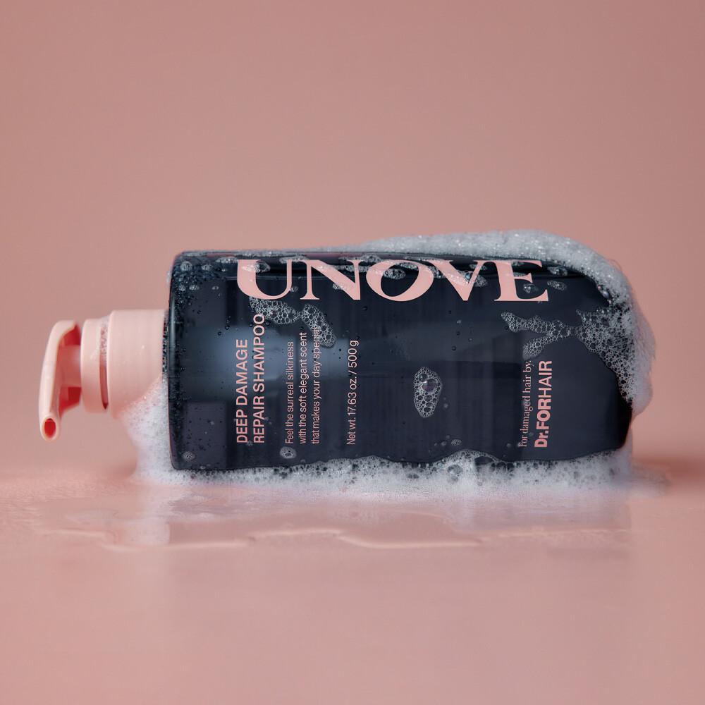 [NEU] UNOVE Deep Damage Repair Shampoo 500g (Protein-Ampullen-Shampoo)