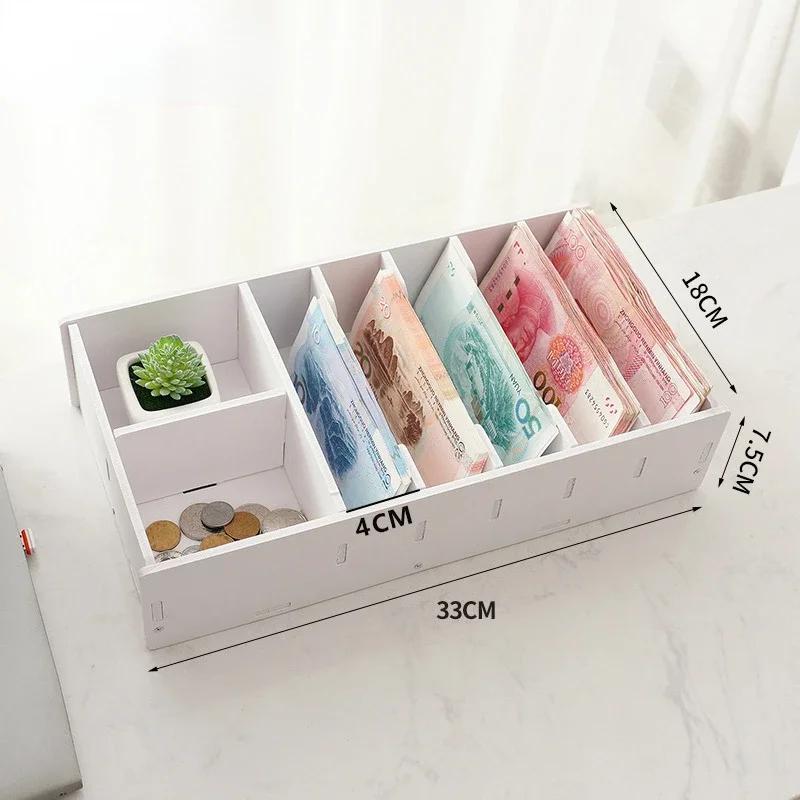 

Plastic Organizing Shelf Durable Drawer Cashier Change Box Storage Desktop Storage Box Organization белый