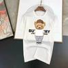 Funny Bear Print T-Shirt Cotton Men Women Fashion Short Sleeve T Shirts Summer Quality Tops Tee Designer Brand Clothing 2024