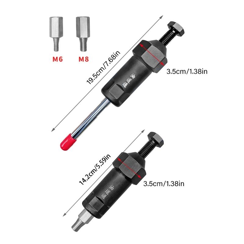 Metal Lubrication Fitting Service Tool with Thread End for Equipment Care, Manual Passage Cleaner for Garage Use