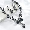 New Bride Rhinestone Droplet Necklace Earring Jewelry Set Women's Banquet Dress Matching Accessories