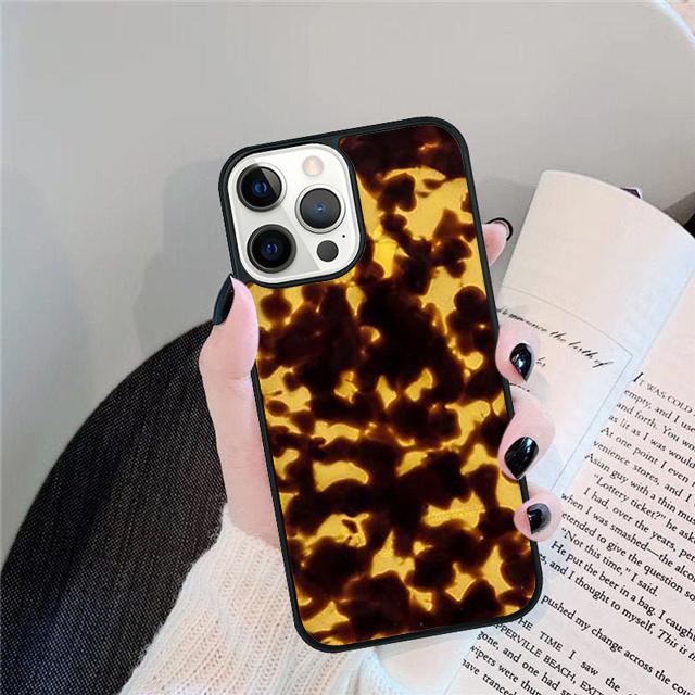 Dark Tortoise Pattern Coque Shell For iPhone 17 Air 15 16 14 13 12 Pro Max 11 Pro Max Plus Phone Case Cover