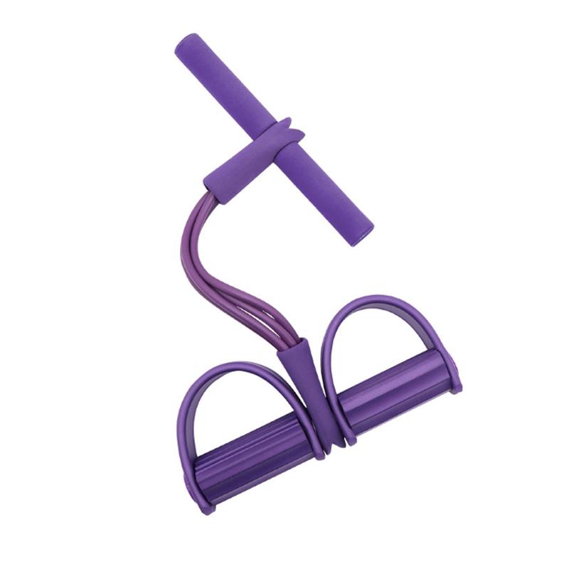 Fitness Gum 4 Tube Resistance Bands Latex Pedal Exerciser Sit-up Pull Rope Expander Elastic Bands Yoga Equipment Pilates Workout