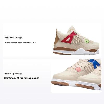 Tênis Infantil Air 4 Retro PS Wild Things Creme Sail Vermelho Universitário DH0573-264