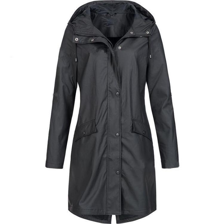 Women's Mid-Length Windbreaker Jacket for Autumn Winter Outdoor Mountaineering New Hot Trendy