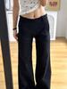 Gray Women's Micro-Flare Sweatpants, 2026 Spring Collection: Wide-Leg, Plus Velvet, Petite & Thick, Casual Sports Pants