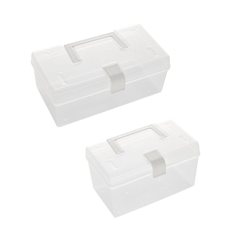 Mask Storage Box With Handle Household Dust-Proof Sealed Large-Capacity Box Waterproof Dustproof Sundries Storage Box Holder