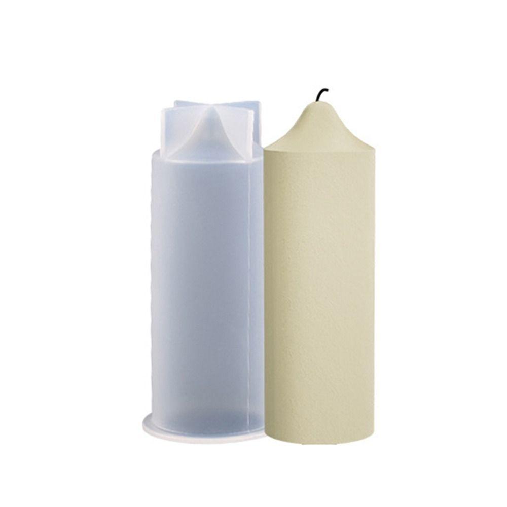 DIY Craft Handmade Silicone Cake Resin Molds 3D Art Wax Mold Candle Mould Cylinder Candle Mold