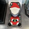 Christmas Toilet Seat Cover Festive Santa Face Decorative Toilet Seat Cover for Home Hotel and Holiday Bathroom Decor Ornaments