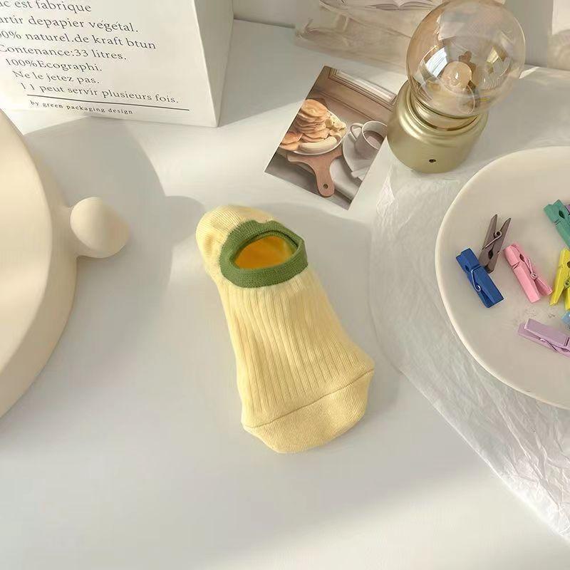 

Anti Slip and Non Falling Boat Socks Trendy Short Socks Invisible Socks Women Casual Ankle Socks Summer Lightweight Loafer Socks One Size жёлтый
