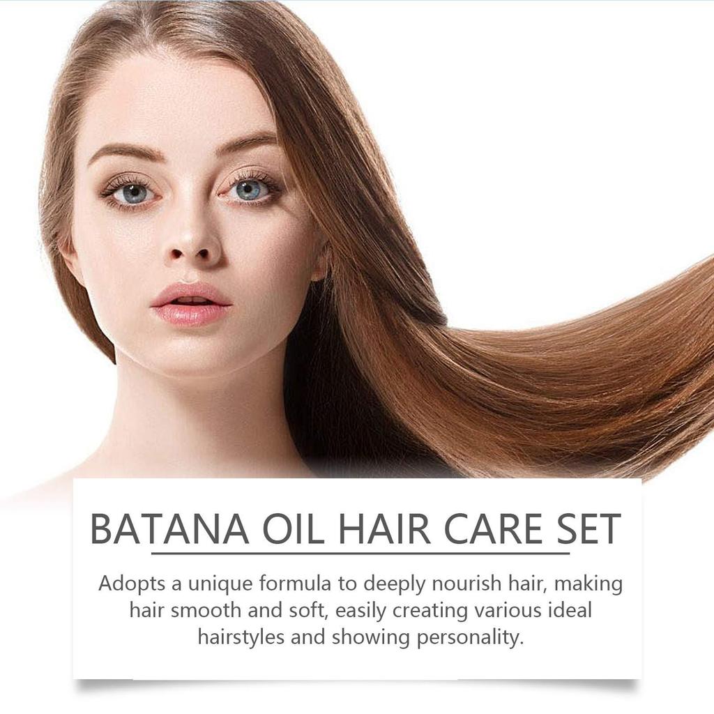 EELHOE Batana Oil Volumizing Conditioning Set Repair Hair Frizz Nourish Hair Smooth Hair Care