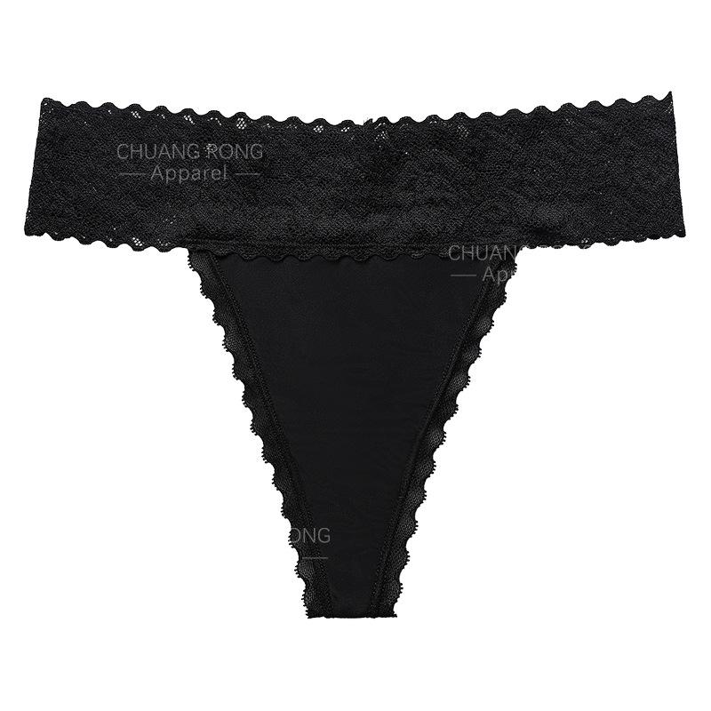 Foreign trade lace t-word underwear low waist sexy temptation fitness invisible custom yoga underwear women S