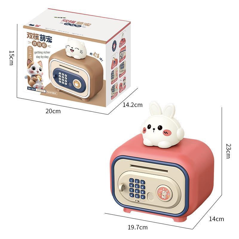 Kids' Musical Safe Piggy Bank: Large Capacity Password Savings Box and Toy