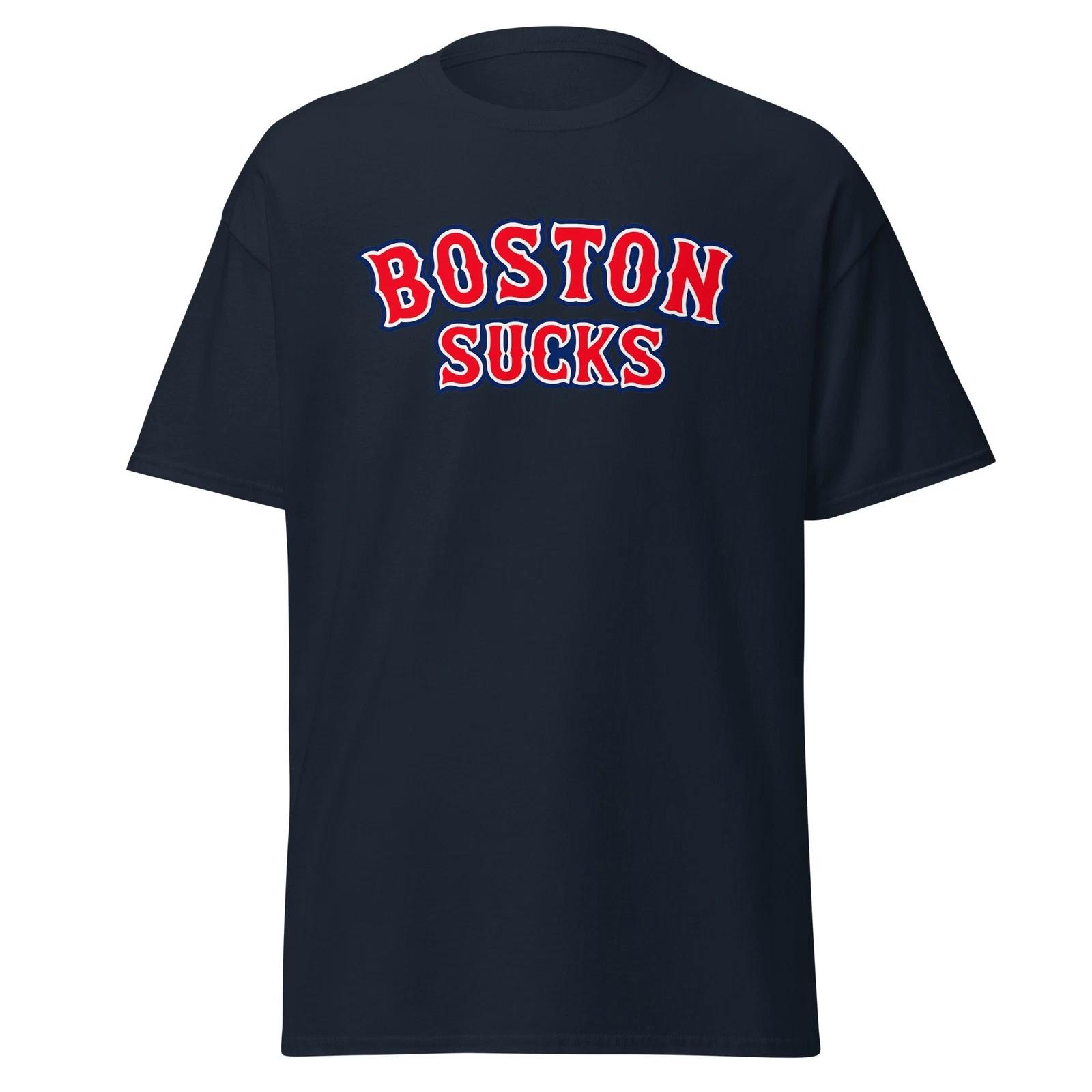 

Boston Sucks - Funny Anti Boston Sports NYC T-Shirt, Unisex L