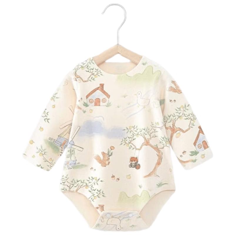Infant Unisex German Velvet Long-Sleeve Bodysuit 90