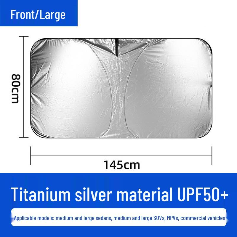 Car Sunshade Blackout Curtain: Laser Heat Protection for Windshield & Side Windows