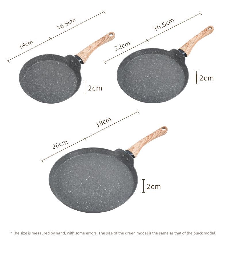 Korean Non-Stick Thousand-Layer Cake & Pancake Pan with Wooden Handle