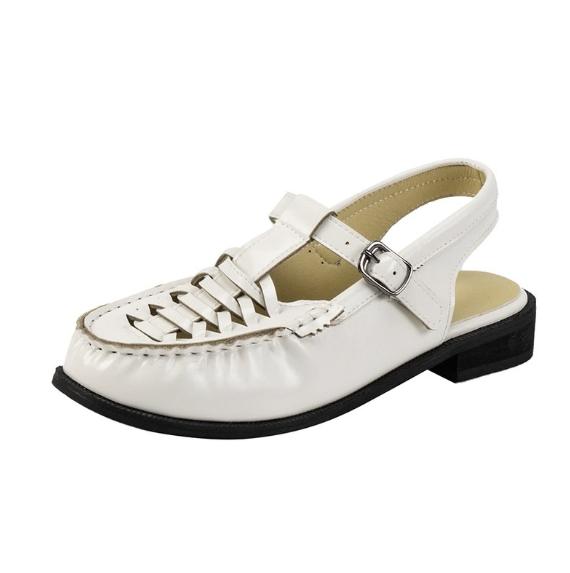

Fashion Vintage Elegant Women Shoe 2024Summer New Woven Temperament Sandals Women Roman Single Shoe Fisherman Women Shoe Mujer Sapato 35 білий