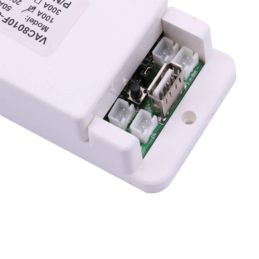 WINGONEER Voltmetru Ampermetru Digital DC LCD Tensiune Amperi Putere Watt Coulomb Capacitate Orar de Funcționare Tester Detector de Temperatură cu Senzor Hall și