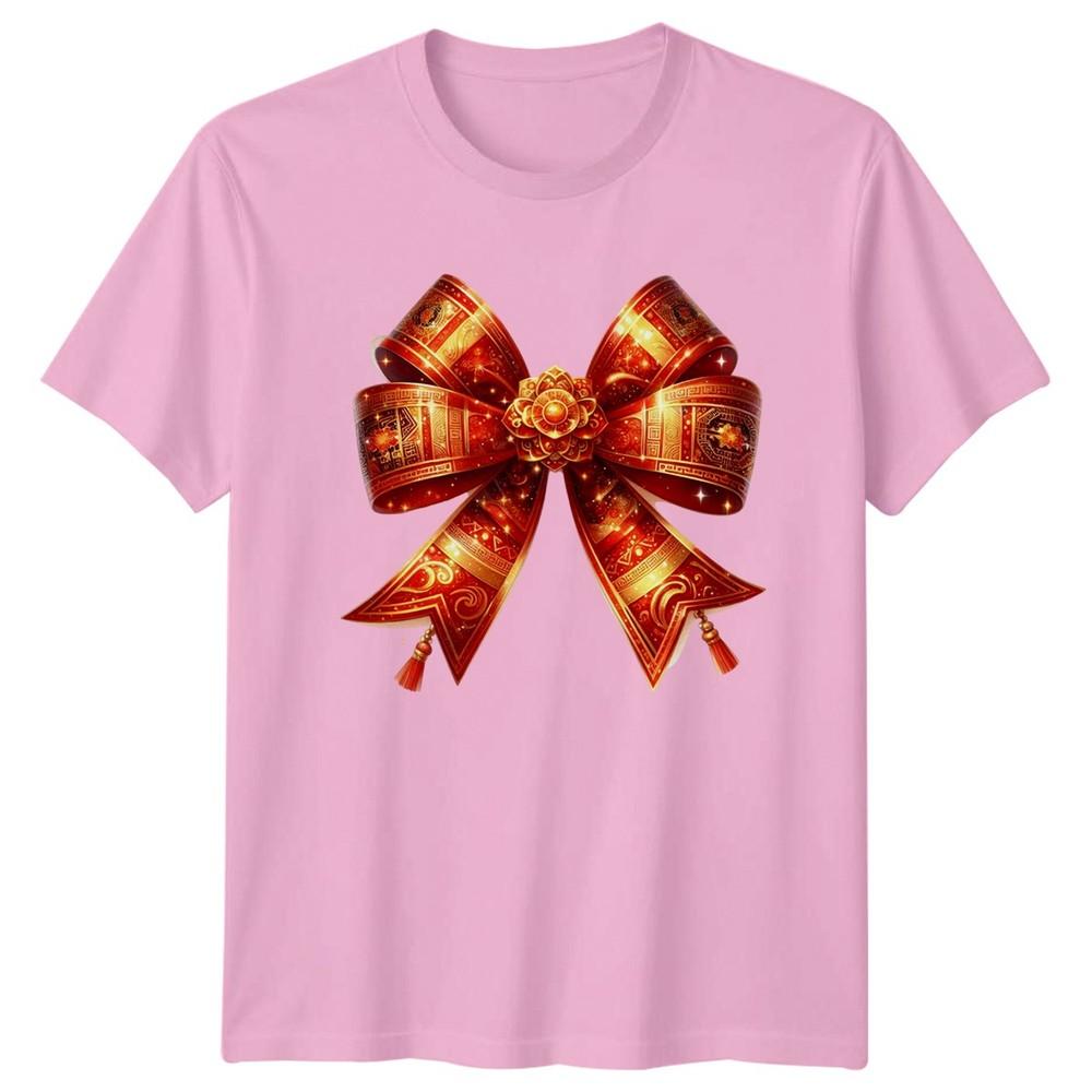 Christmas Bow Festive Holiday Unisexs TShirt Unisexs Tee Graphic Unisex Top