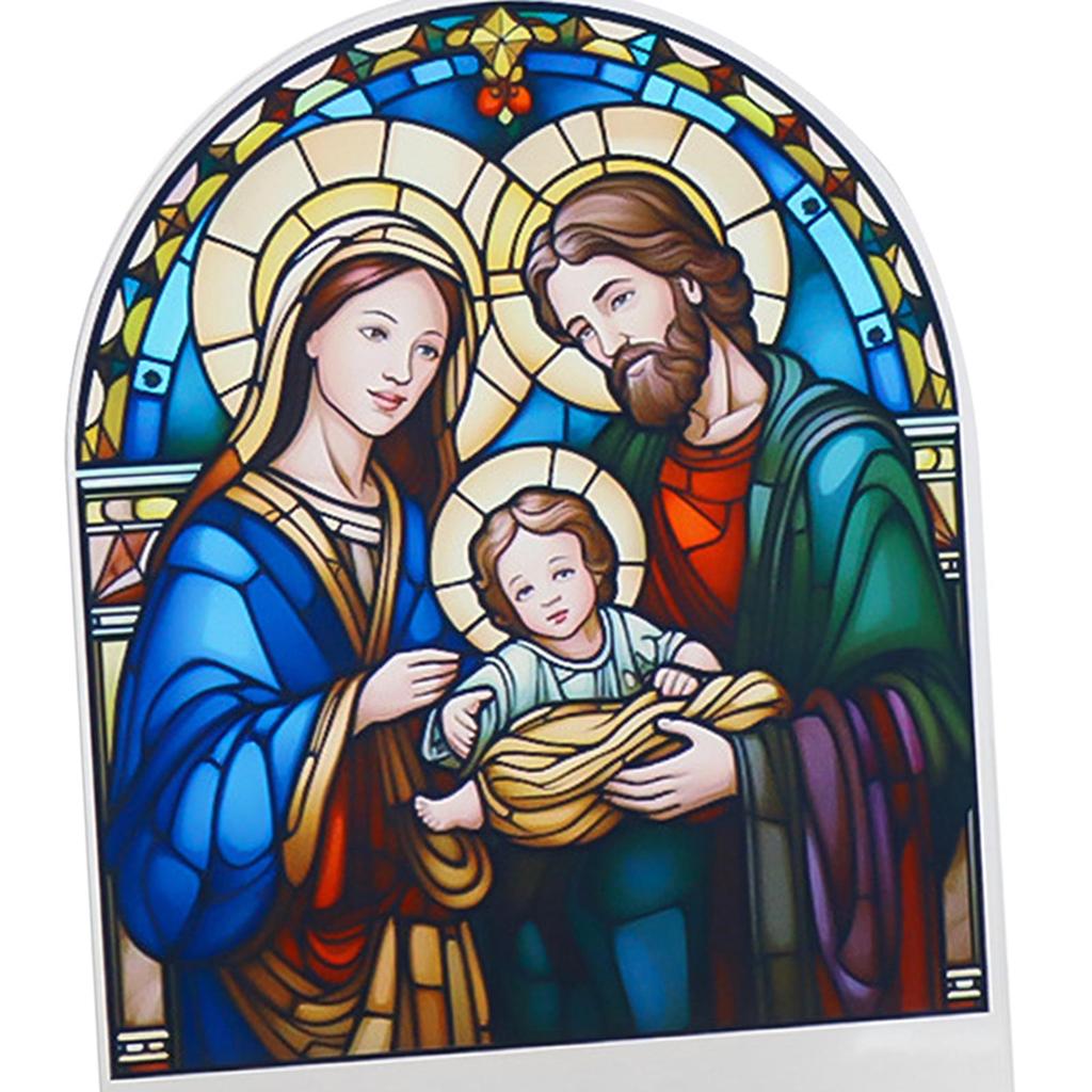 Acrylic Sign Candle Holder Prayer Catholic Table Centerpiece Jesus Candlestick Holder for Mother's Day Christmas Decoration