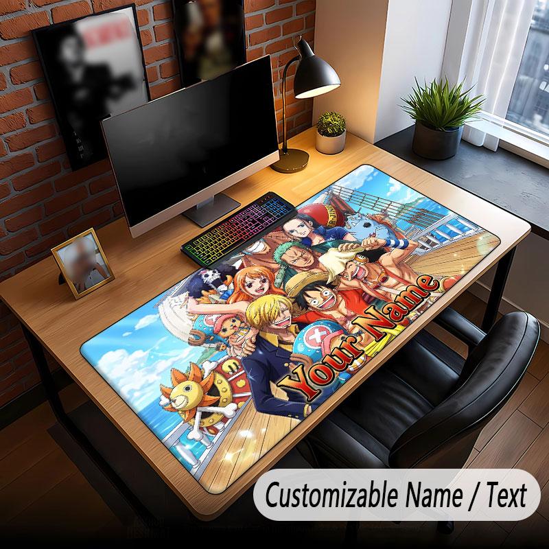 Custom Name Extended Mouse Pad,One Piece Gaming Desk Mat For Home Office Desktop Decor
