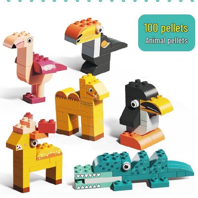 

Feilo Large Particle Animal Building Blocks for Boys and Girls - Perfect Gift for Children Ages 3+