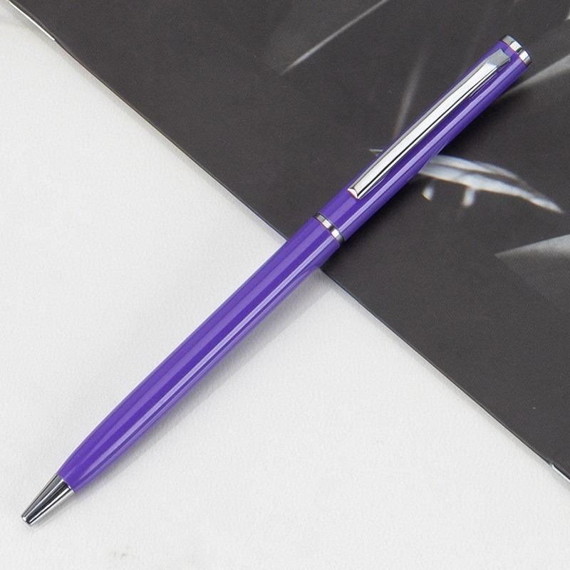 7PCS Flat Head Small Coats Xihua Pen Multi-color Metal Aluminum Rod Ballpoint Pen Office Hotel Gift Pen