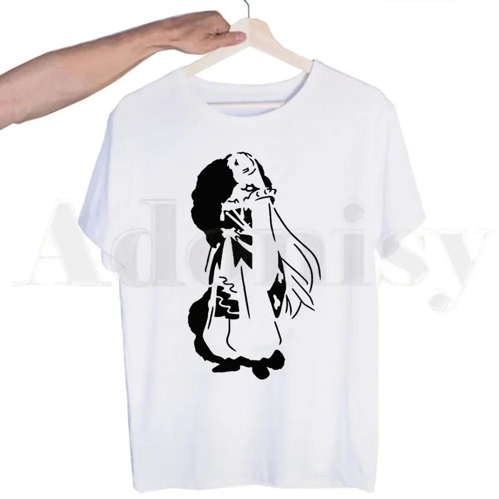 Сэссёмару Инуяша Кагоме Япония Манга Аниме Ульззанг Футболка с короткими рукавами Мужская футболка с принтом Мужские топы Футболки Мужская футболка S