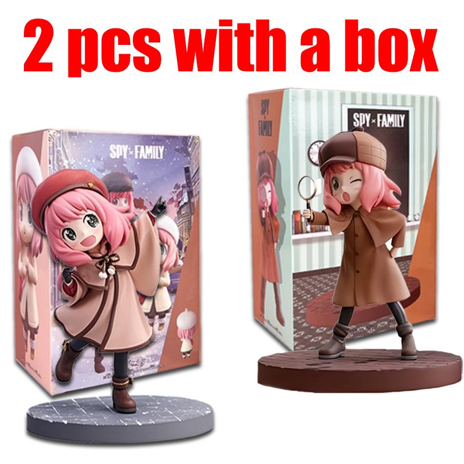 15CM Anime Anya Forger Figure Gekijouban Spy × Family Code White Kawayi Cute Model Toy Gift Collection Set Toy Action Figure